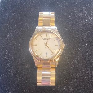 Kenneth Cole Silver Dial Gold Stainless Steel Watch